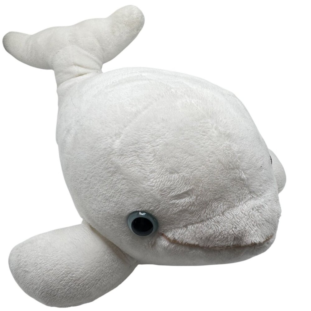 Aurora Destination Nation Beluga Whale Plush White 15" Stuffed Animal Vtg Toy